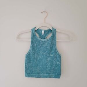 Zenana Outfitters Teal Crop Top